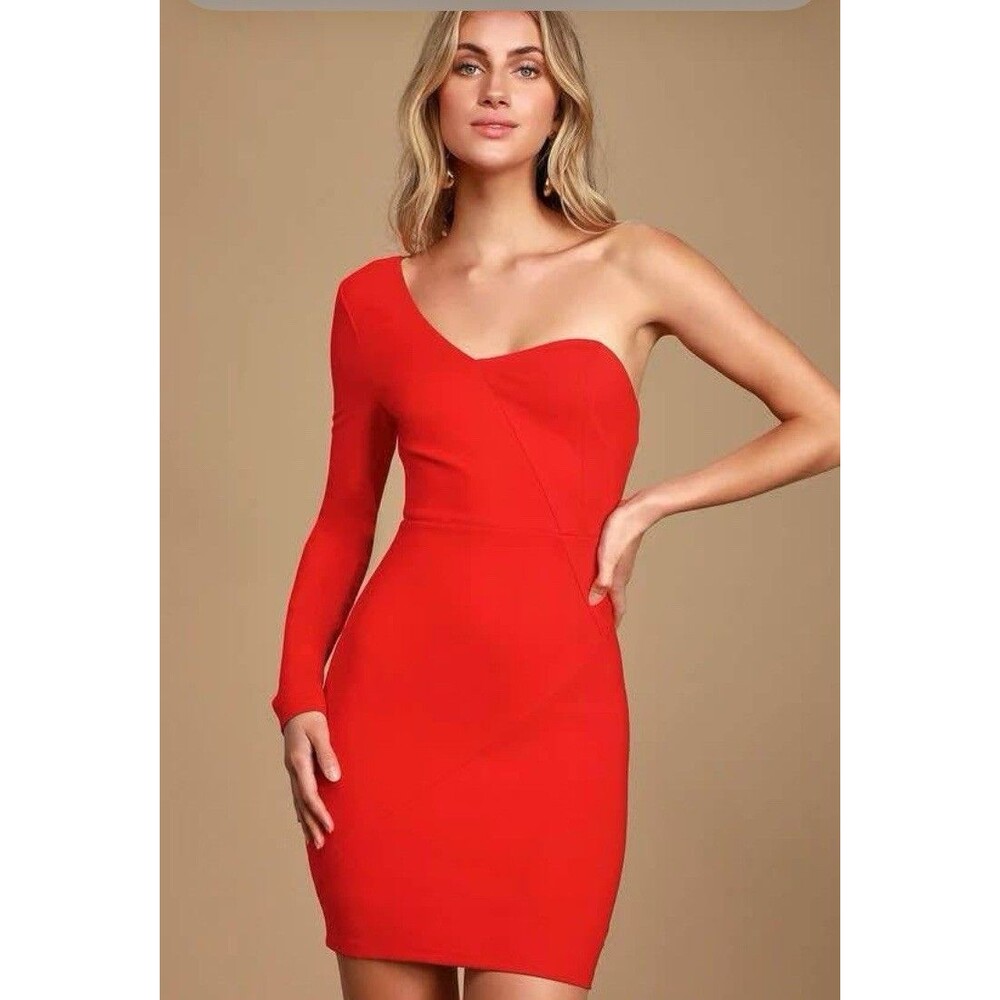 New Hours Red Anabel Mini From Revolve Small Ruched Side Zip Bodycon